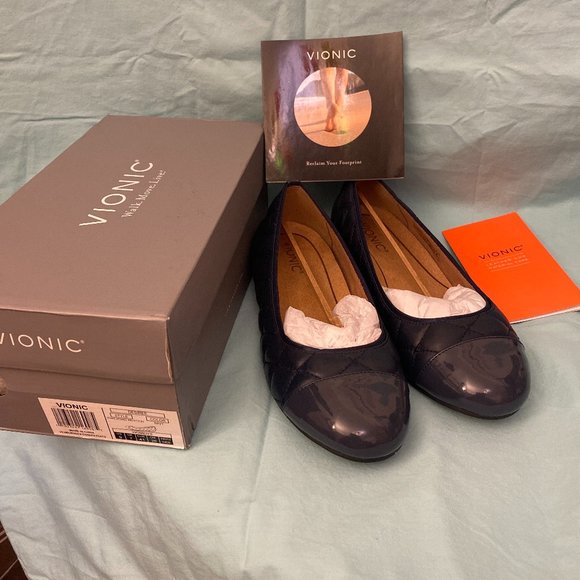 VIONIC Comfy Ballet Flats with Quilted Design - Picture 1 of 5